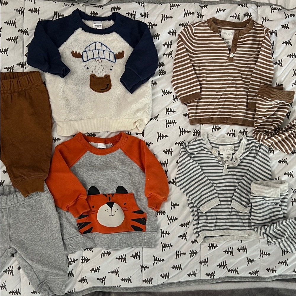✨BUNDLE✨ 4️⃣ baby boy three month two piece sets